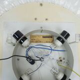 back lit wall MIRROR by schöninger acrylic frame ice glass decor 1960s 1970