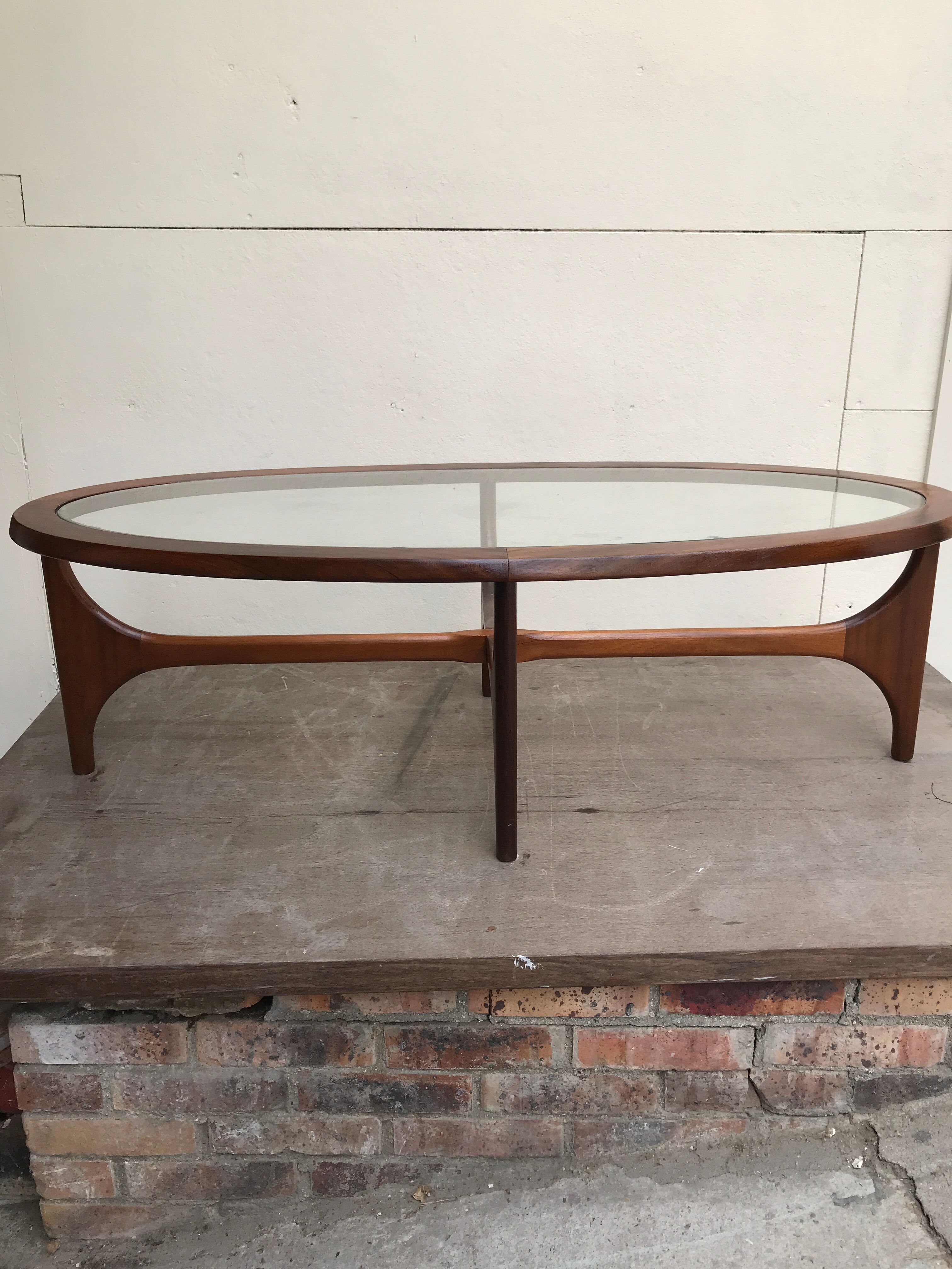 G-Plan oval coffee table