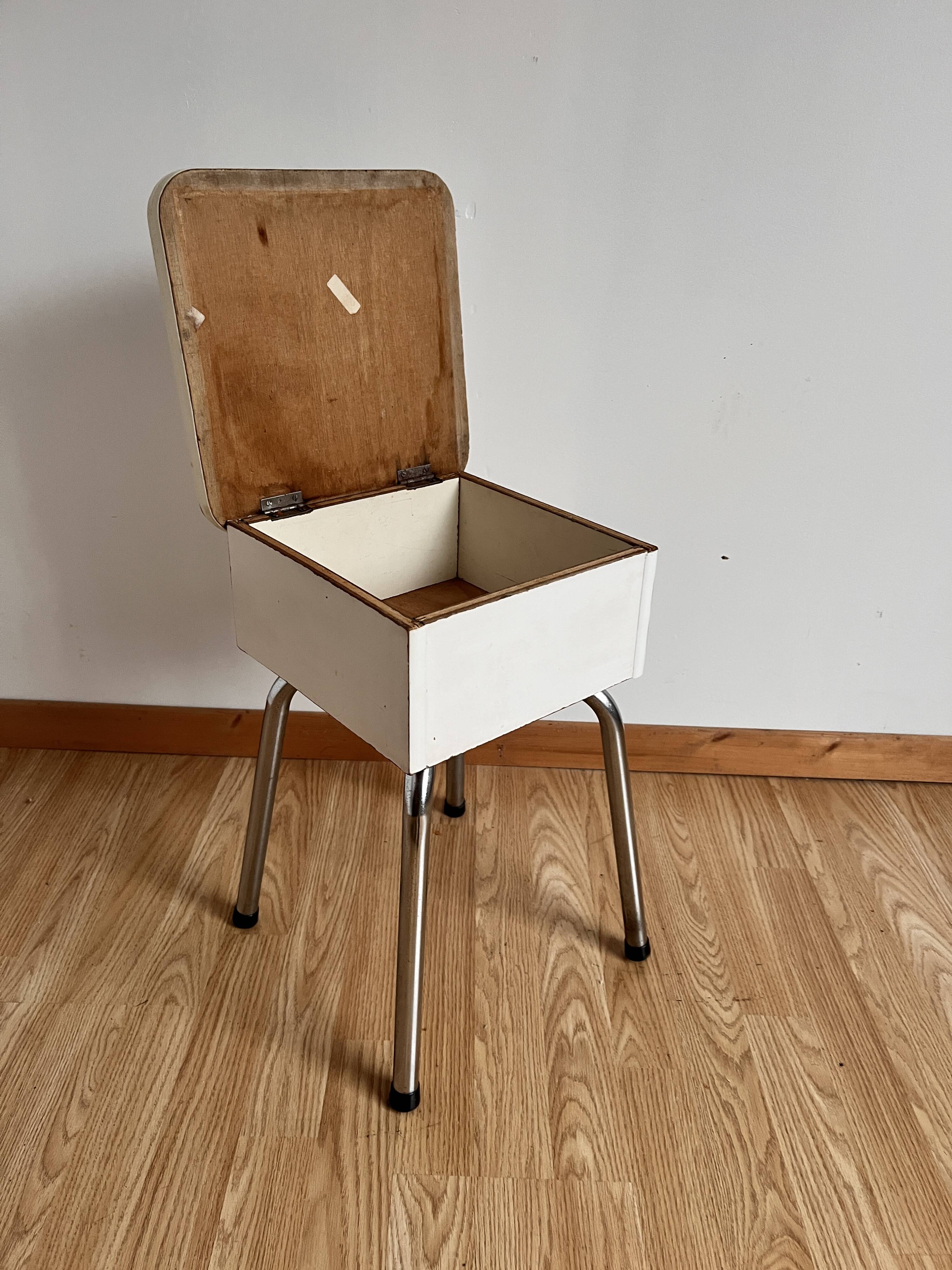 Formica storage stool