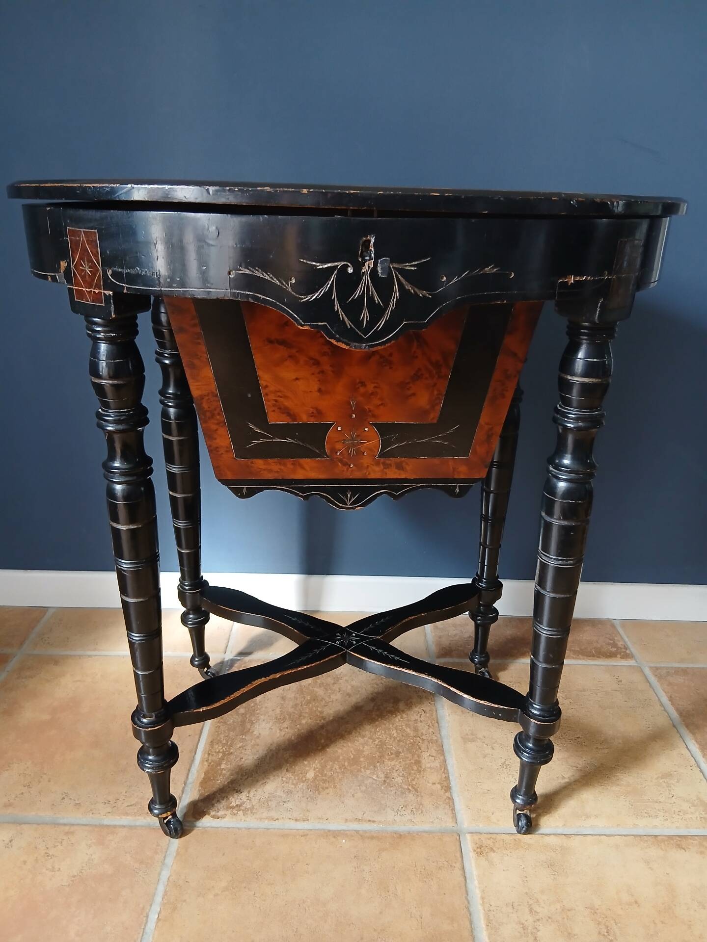 Victorian sewing table