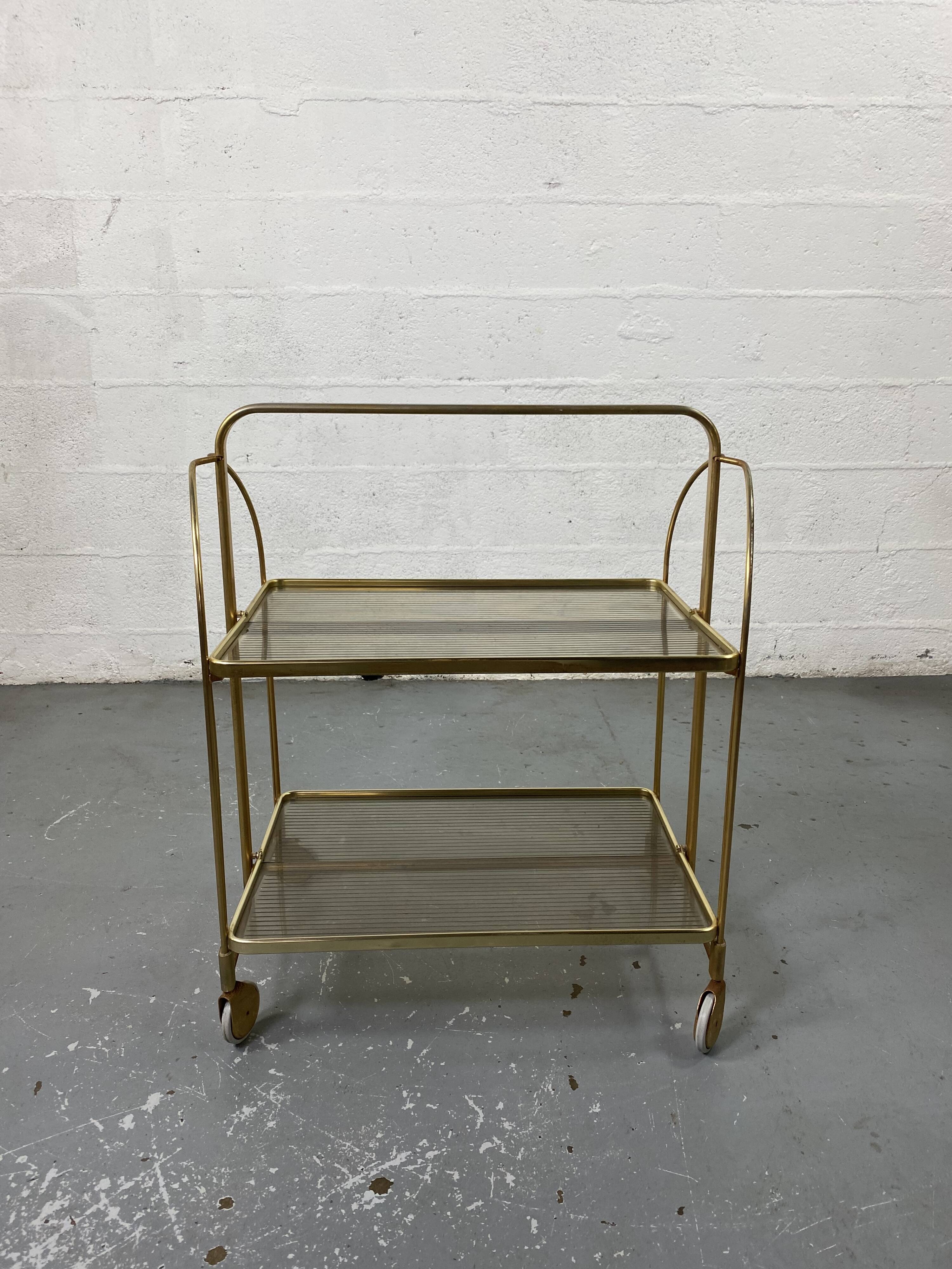 Vintage rolling golden folding service