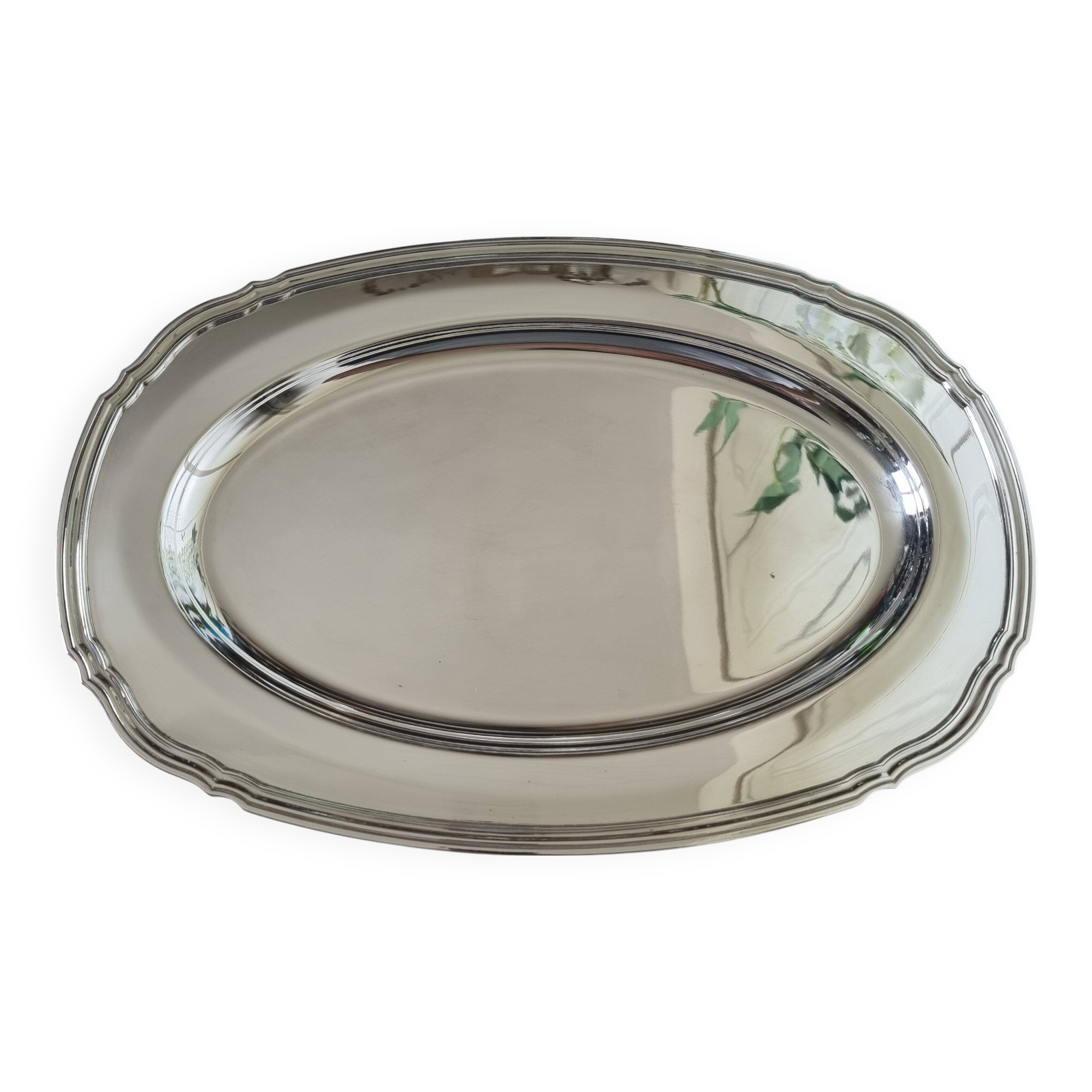 Christofle Galia presentation tray in double-coated silver-plated metal