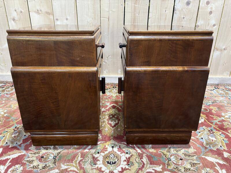 Paire de chevets art deco