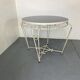 Table d'appoint vintage en fer forgé du milieu du siècle, années 1950