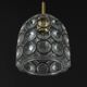 Iron and clear glass pendant by limburg, germany, 1960s.