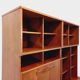 Vintage Scandinavian double bookcase in teak from the 60s