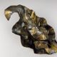 Vintage wall lamp in brutalist metal by Salvino Marsura, 1970s.