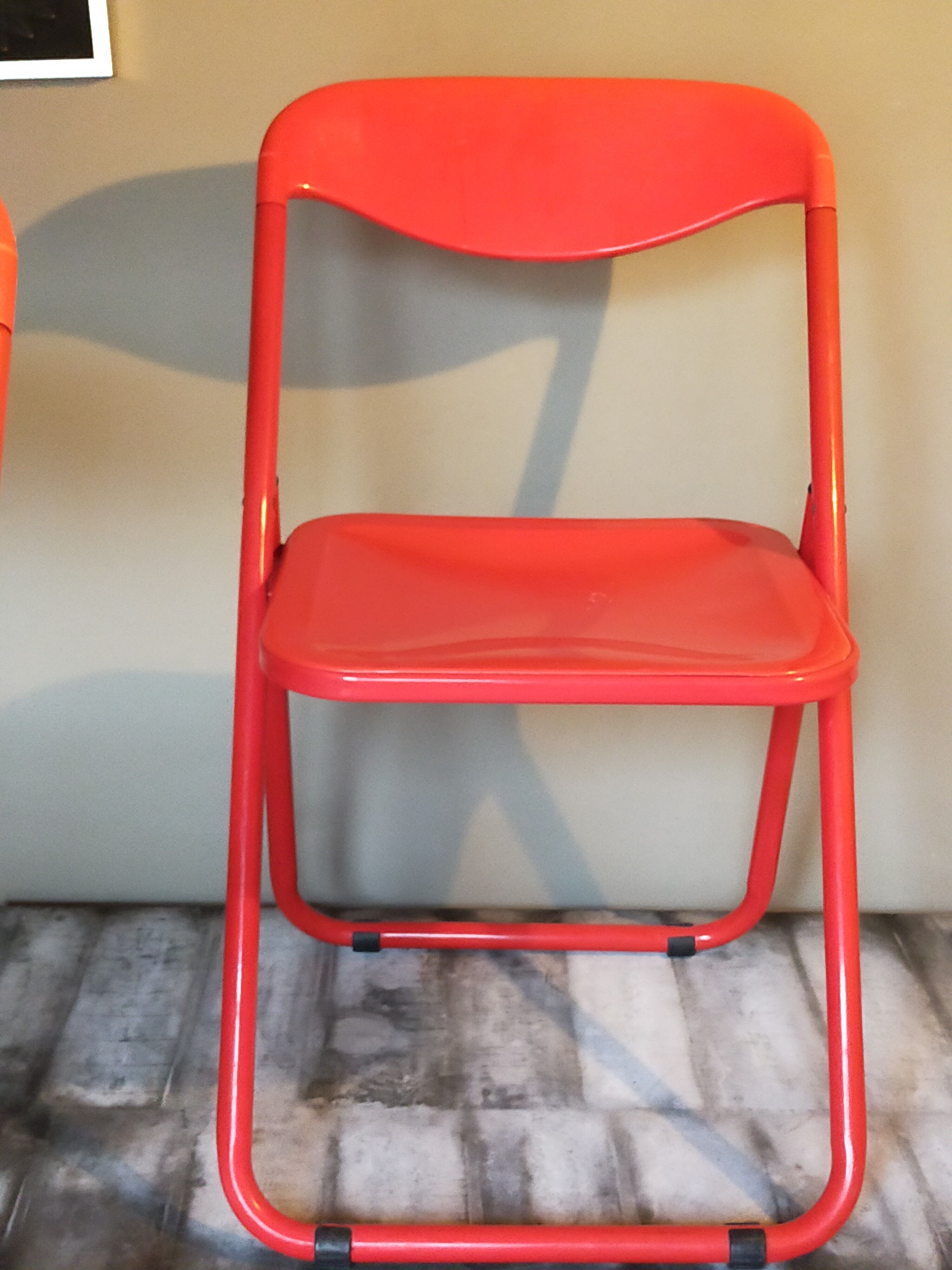 Pair of 80s folding chairs