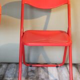 Paire de chaises pliantes années 80