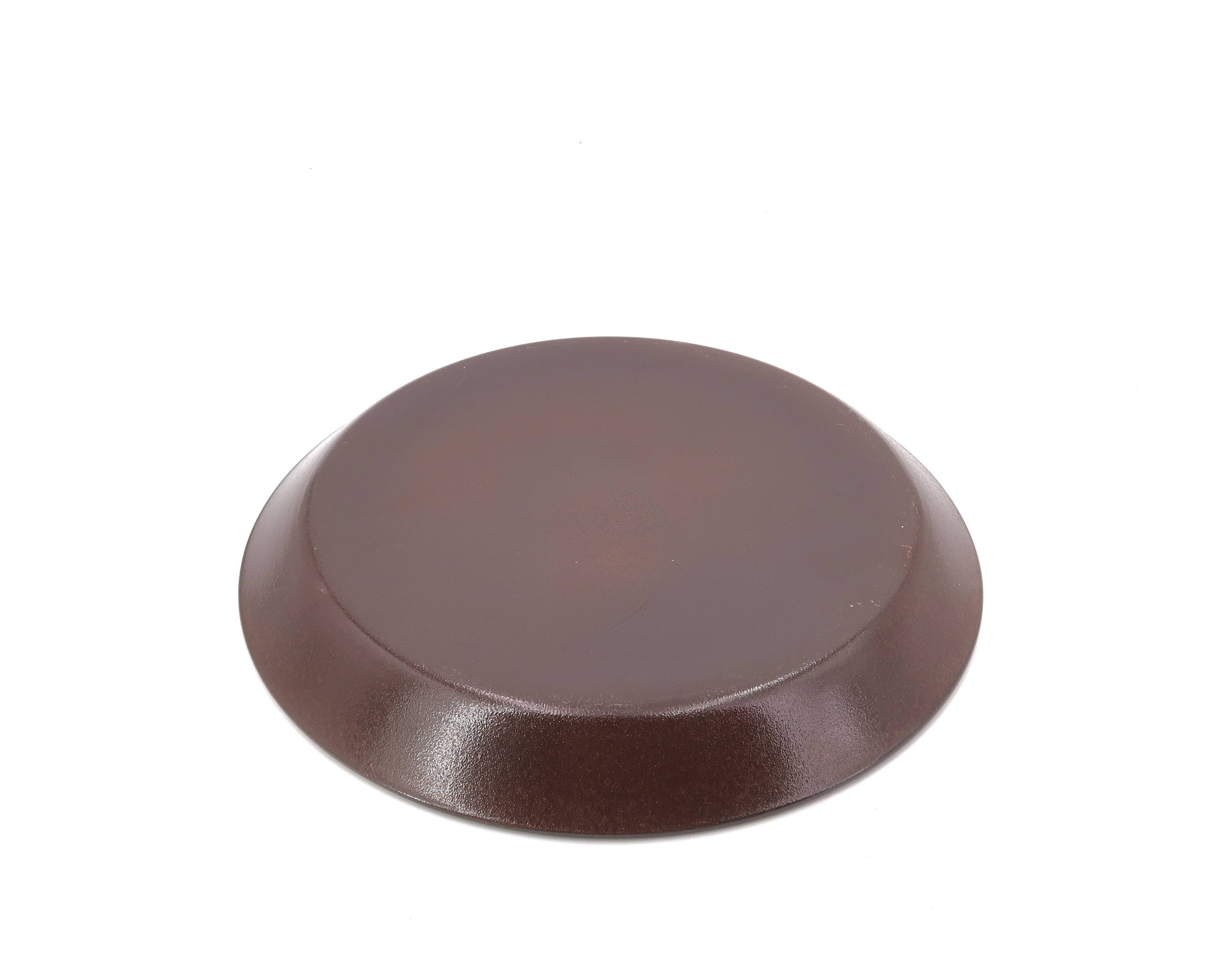 Hollow round dish, mesh model, in Niderviller earthenware, 1960s