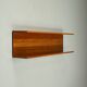 Solid teak wall shelf, 1960s Germany.