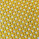 Mathieu Matégot round perforated metal tray, yellow, France 1950s