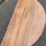 Round extendable dining table with drop leaf, 19th century console table