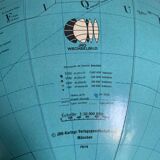 Vintage globe 1976 German terrestrial (French) JRO changeable image - 34 cm