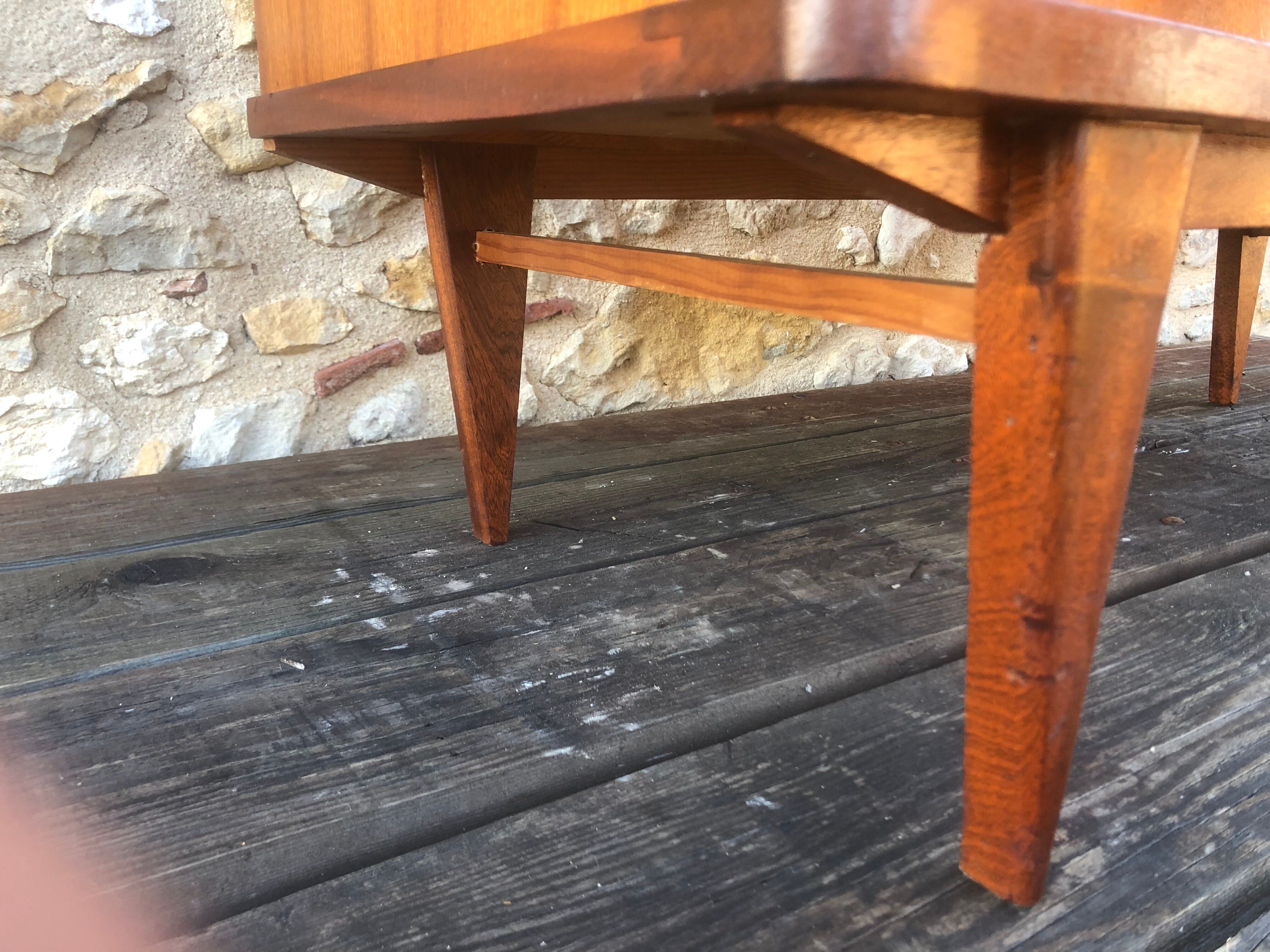 Scandinavian chest of drawers with 4 drawers and storage, circa 60's
