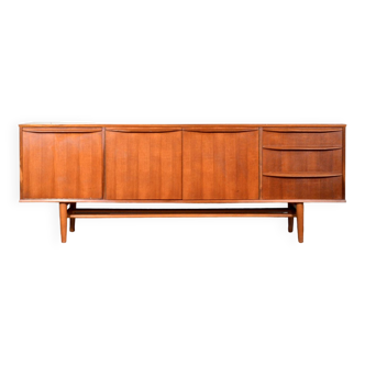 Buffet du milieu du siècle / Long John en teck par Morris de Glasgow. Vintage Moderne / Rétro / Style danois