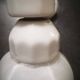 Wall lamp old white porcelain Art Deco 1930 tulip opaline glass