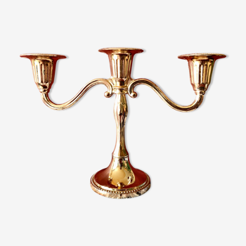 Candle holder chandelier gold 3 lights mayell ep on zinc england