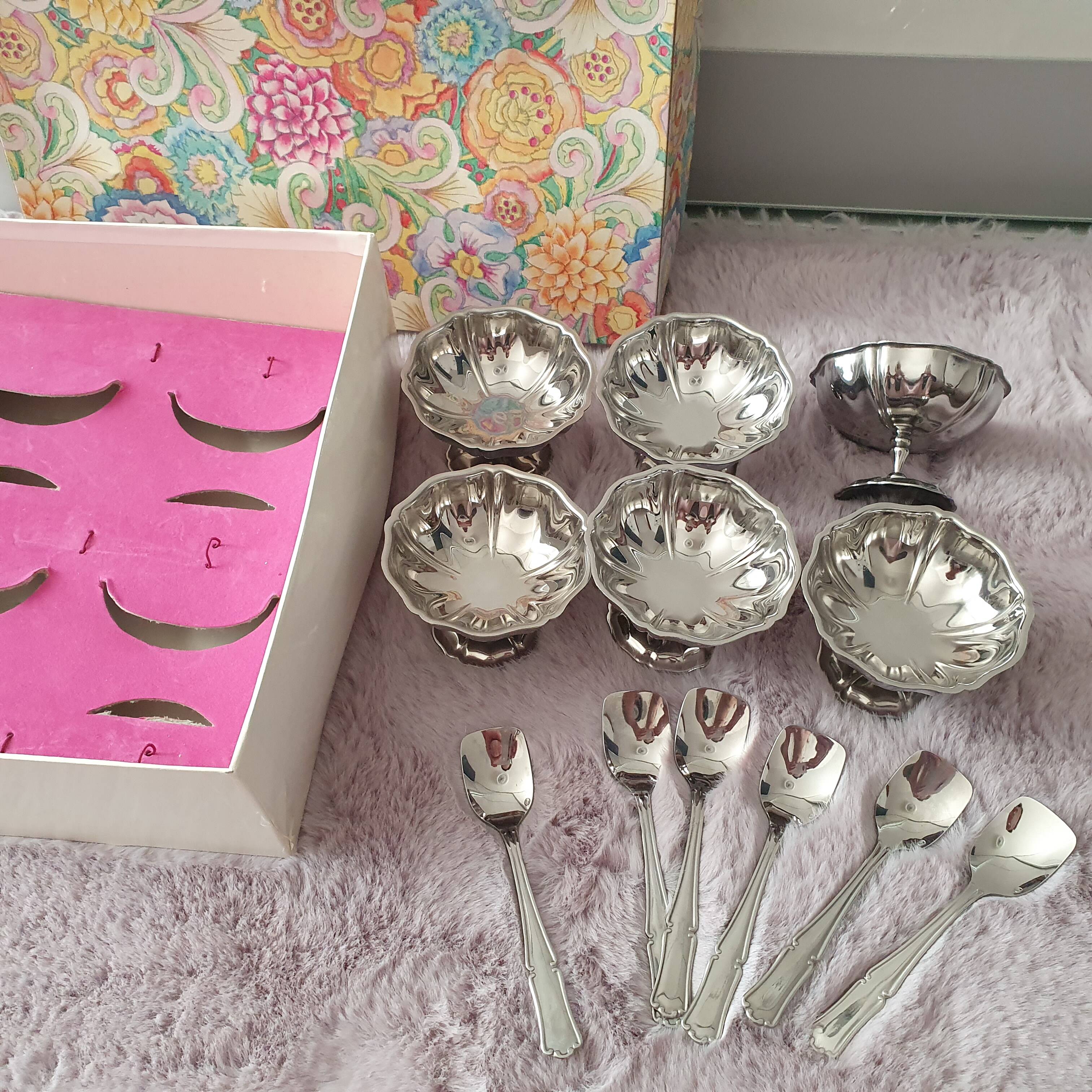 Vintage Jean Couzon Ice Cream Set