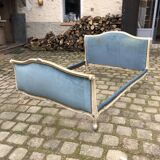 Louis xv style bed stamped Bontemps paris upholsterer