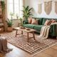 Handmade artisanal Berber rug 3x2 m