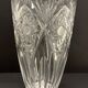 Carved crystal vase