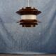 Chocolate coloured pendant by Carl Thore for Granhaga Metallindustri. 1970's