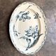 Oval dish Lunéville in blue ironstone, "Tulip" service.