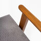 Śnieżka armchair from the 1970s./ gray patterned velor