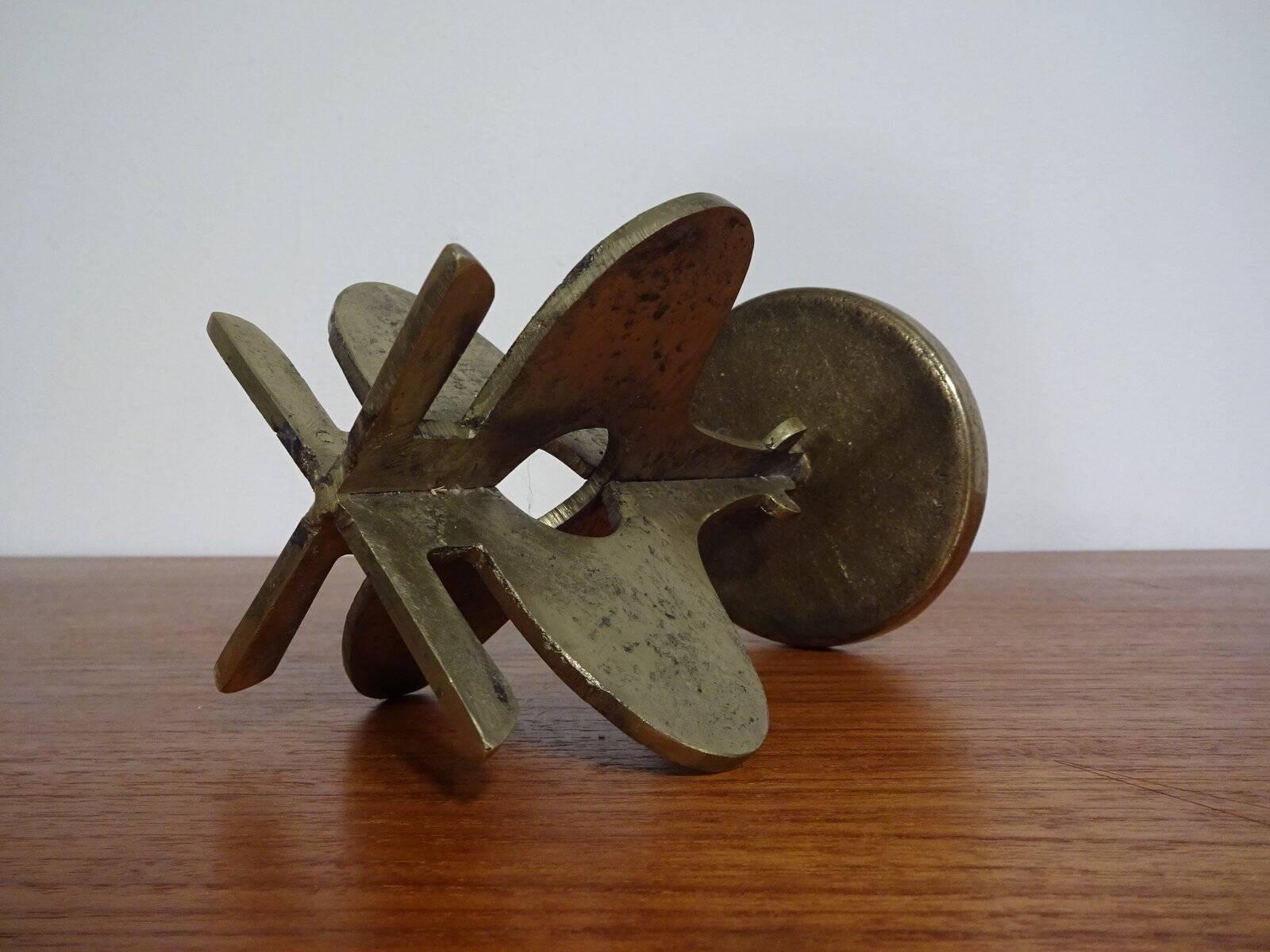Brutalist Bronze Candleholder, 1960s