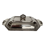 Dish in silver metal