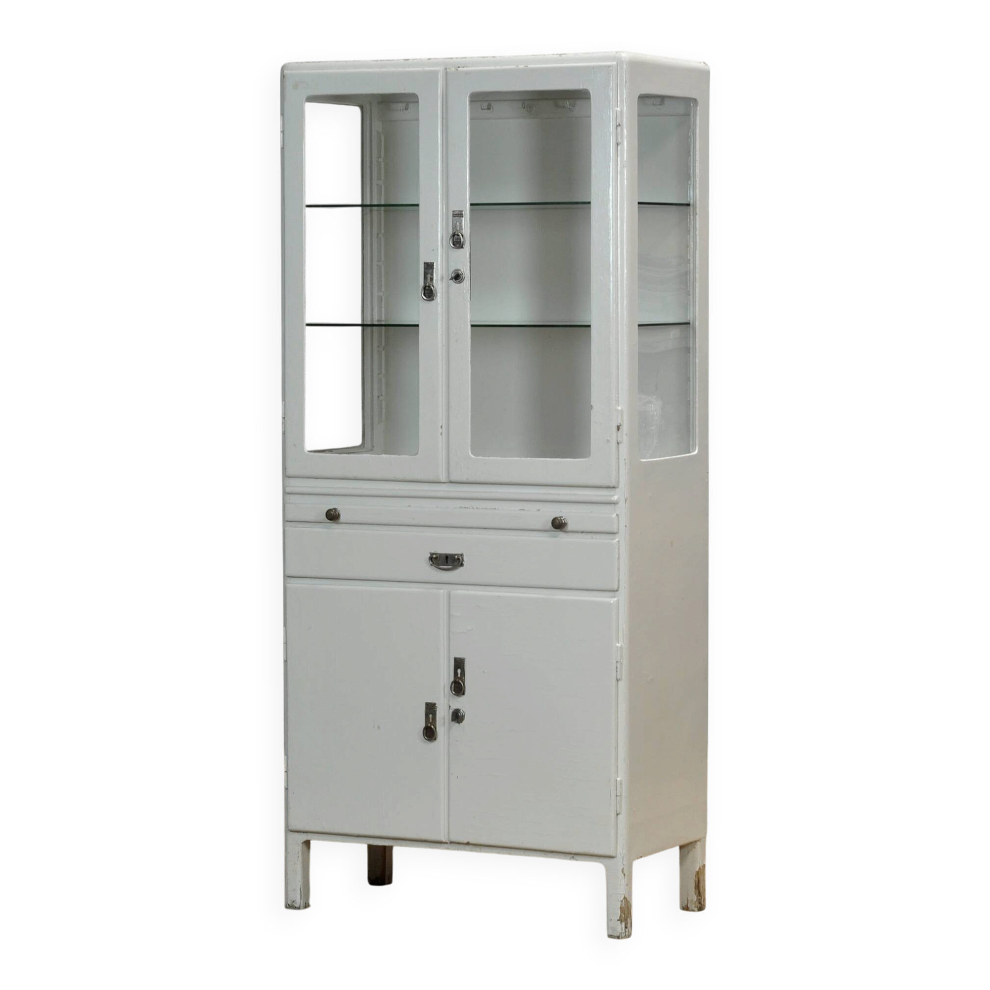 Cabinet médical en bois, vers 1950
