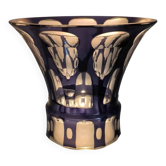 Johann Oertel, Carl Meltzer & Co. Langenau Haida, vase Art Déco taillé doub