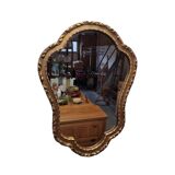 Classic vintage mirror in gold tones, 1970s