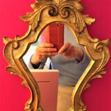 Miroir ancien bois doré 42 cm x 25 cm