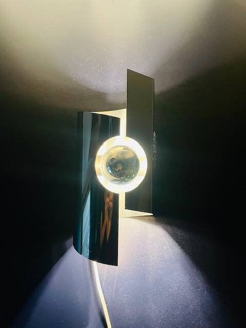 2 vintage 70s Space Age Oxar inspired wall lights