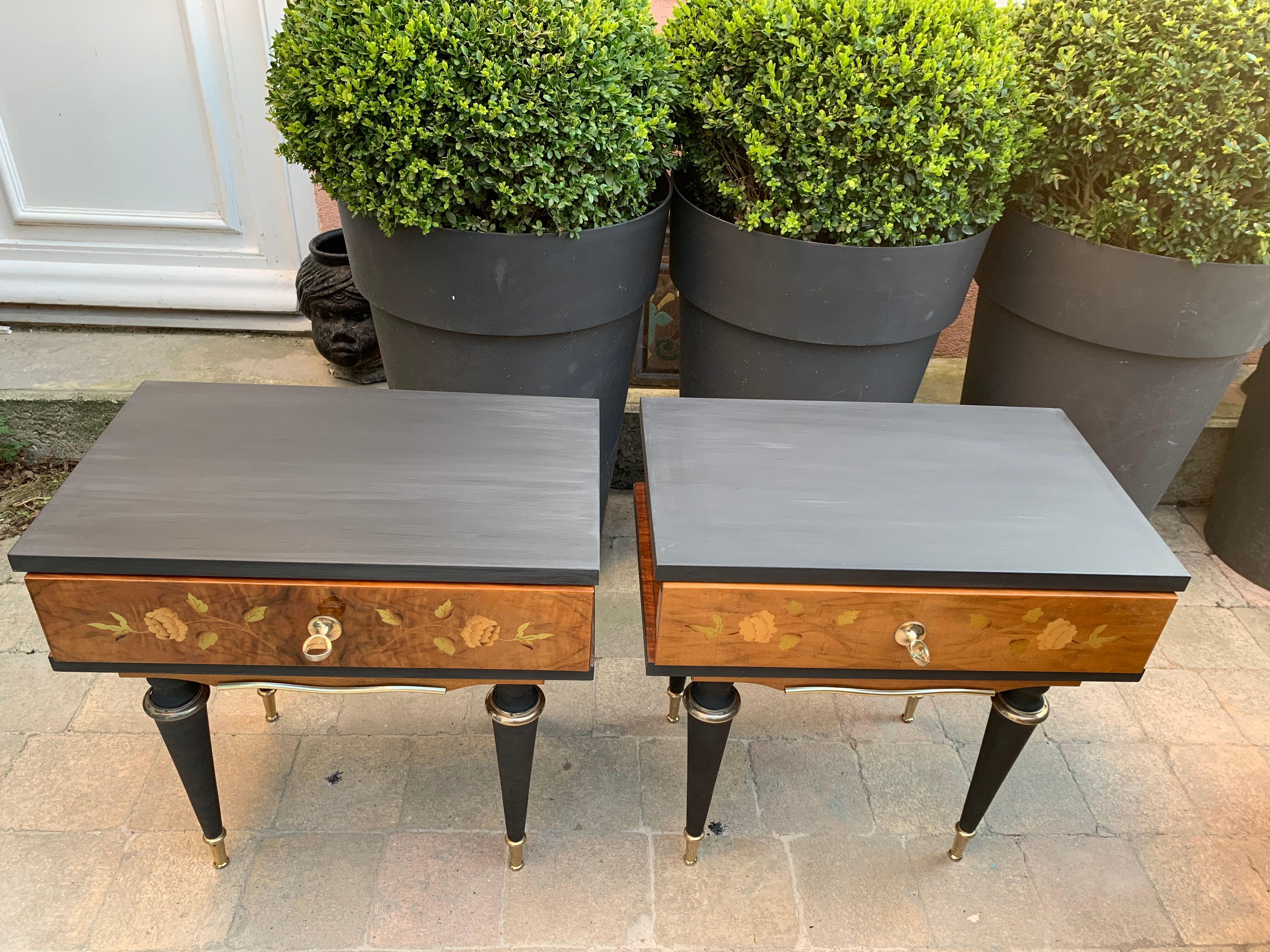 Pair of bedside tables 1970