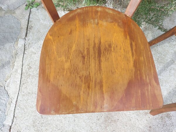 paire de chaises bistrot Luterma, teinte foncée