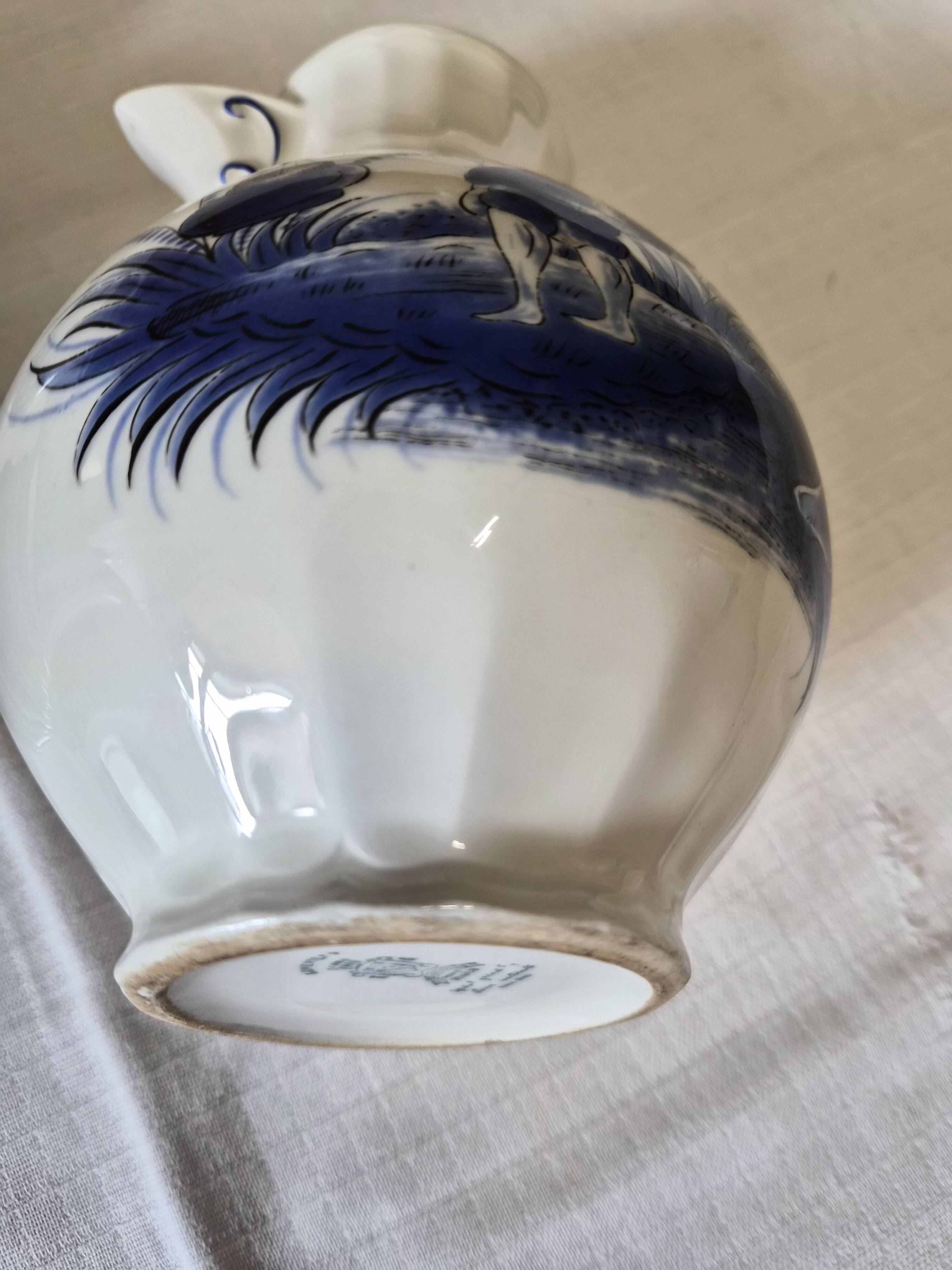 Rare Lunéville Art Deco tea set with Japonisme inspiration, 27 pieces.