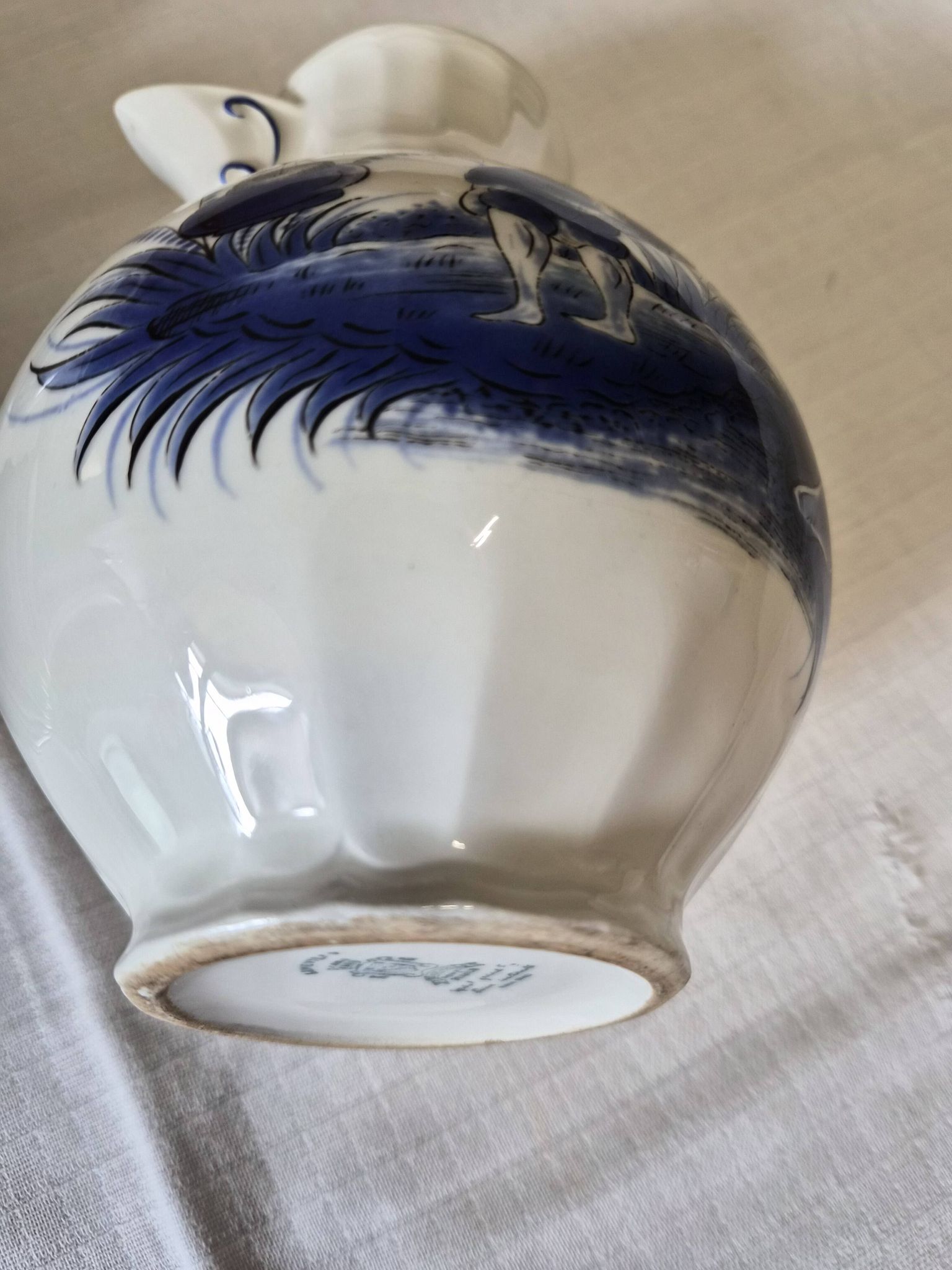 Rare Lunéville Art Deco tea set with Japonisme inspiration, 27 pieces.