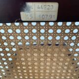 Pair of folding cane chairs