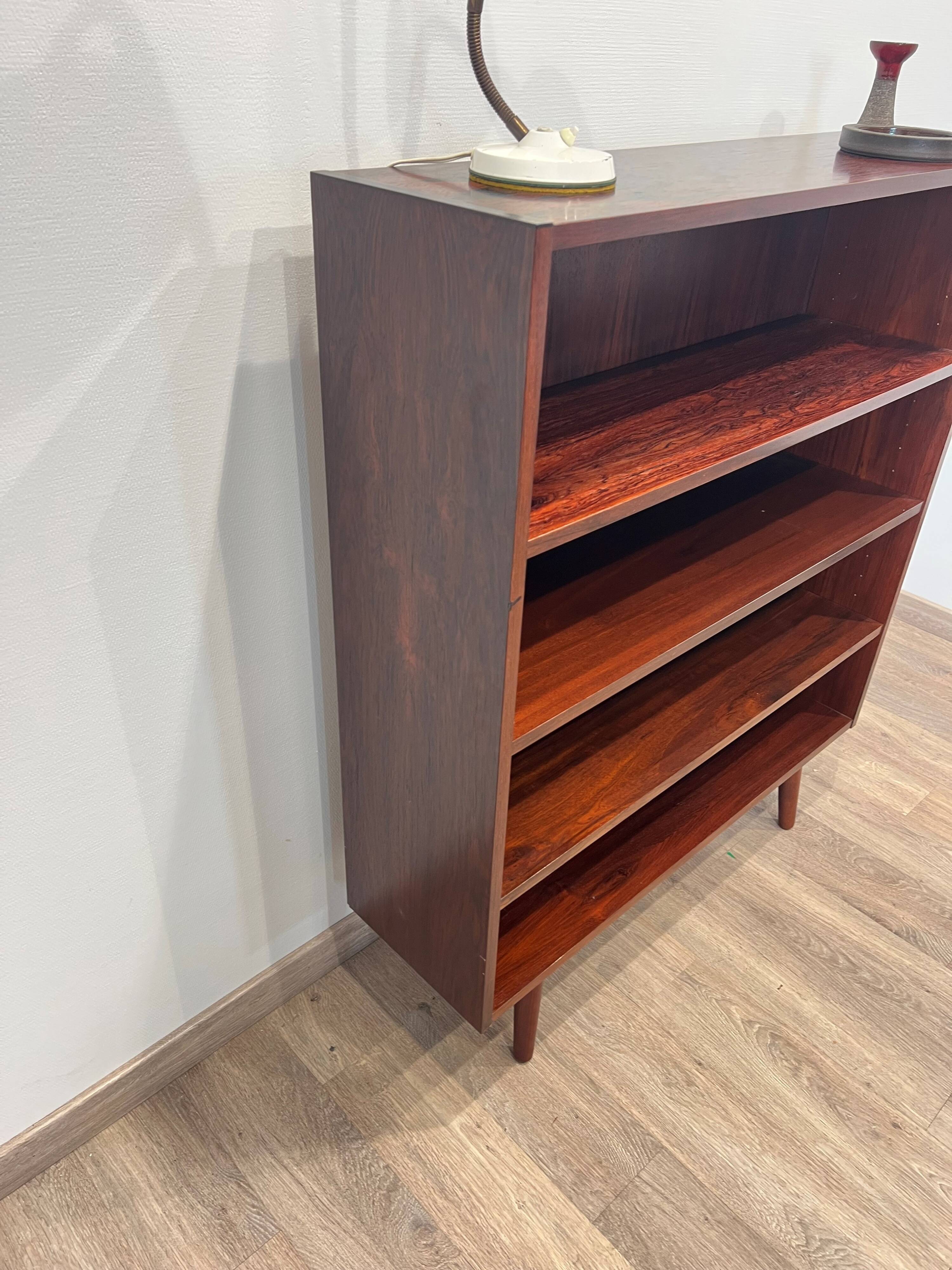 Scandinavian bookshelf made of Rio rosewood Denmark