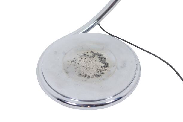 Elio Martinelli. Chrome metal floor lamp. 1970s.