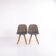 Eyes Wood chair – Erik Jørgensen – Mid grey upholstery – Solid wood