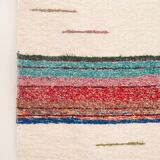 Handwoven recycled cotton rug - Multicolor -