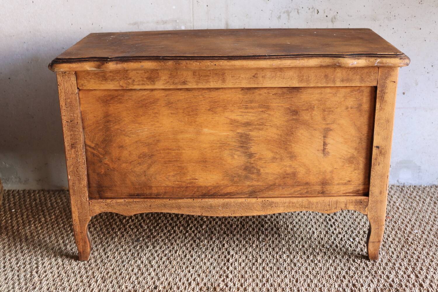 Vintage wooden toy trunk