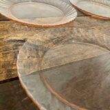 Lot 4 plates Arcoroc model Rosaline