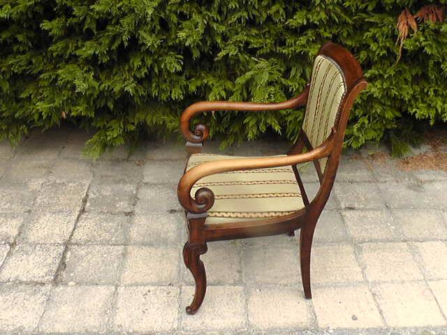 19th century armchair with crosses