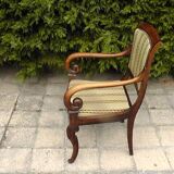 19th century armchair with crosses