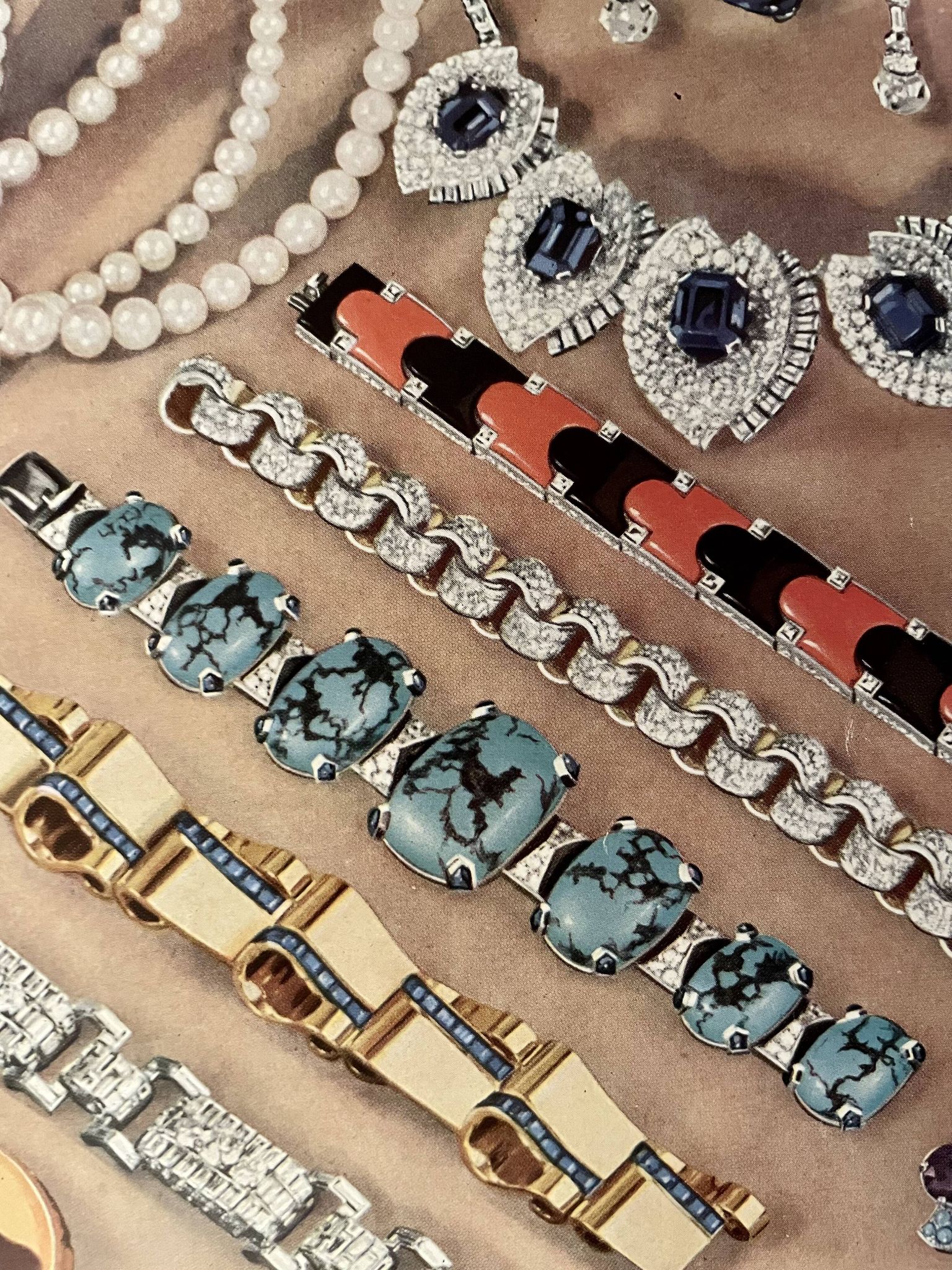 Planche photographique sur les bijoux et la bijouterie - 1940